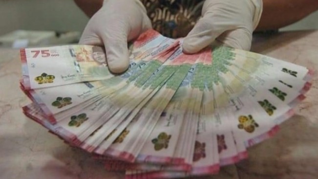 Uang pecahan Rp75 ribu. [Instagram]